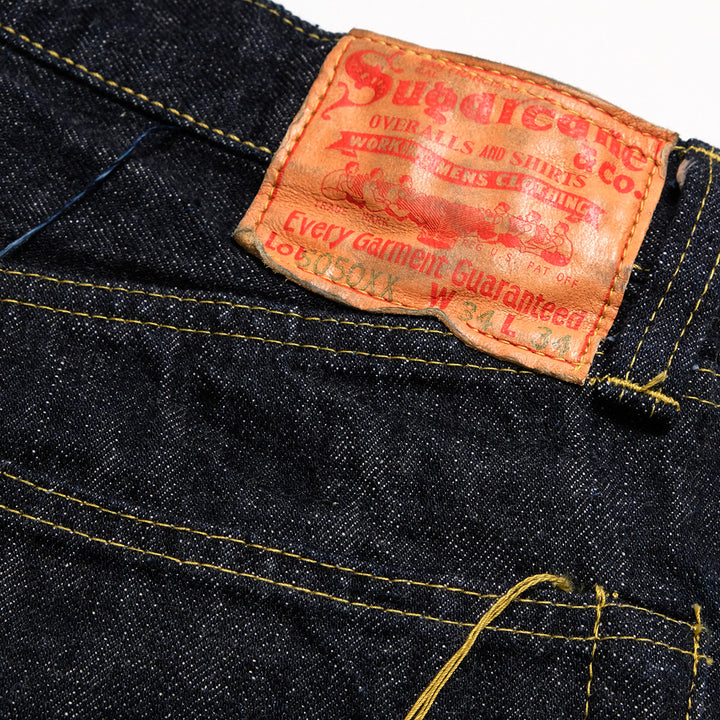 SUGAR CANE - Super - Denim - Collectibles #50 13.5oz. DENIM WAIST OVERALLS - 1940’s SPECIAL - Made in USA - SC49050