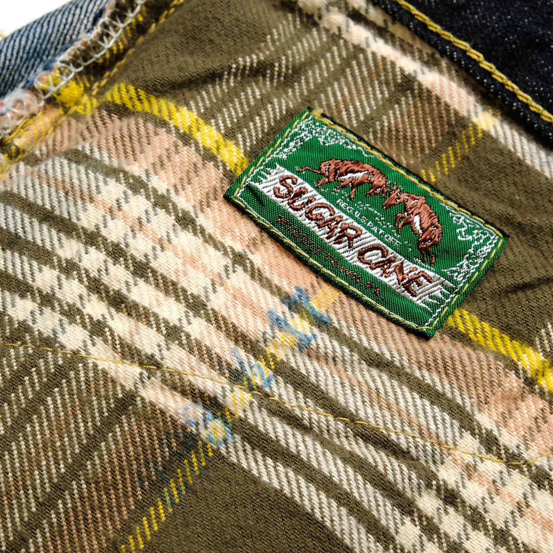 SUGAR CANE - Super - Denim - Collectibles #50 13.5oz. DENIM WAIST OVERALLS - 1940’s SPECIAL - Made in USA - SC49050