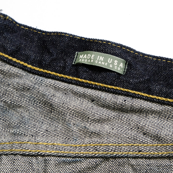 SUGAR CANE - Super - Denim - Collectibles #50 13.5oz. DENIM WAIST OVERALLS - 1940’s SPECIAL - Made in USA - SC49050