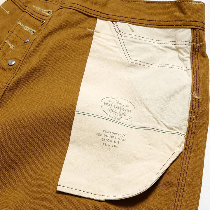 SUGAR CANE - 13oz. BROWN DUCK WORK SHORTS - SC52567