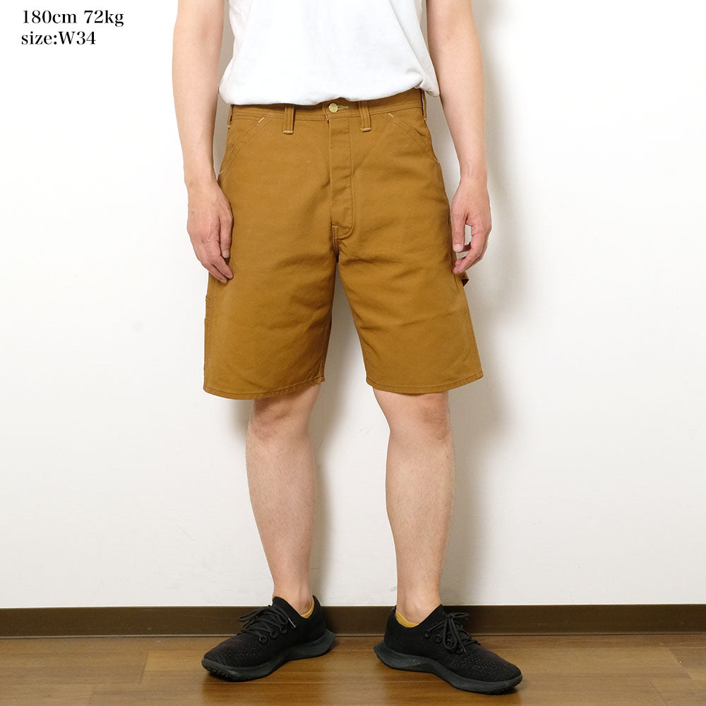 SUGAR CANE - 13oz. BROWN DUCK WORK SHORTS - SC52567