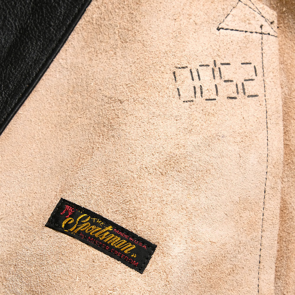 SUGAR CANE - MFSC Made in U.S.A. - COWHIDE LEATHER - CAMPUS "STUD" JACKET - SC80674