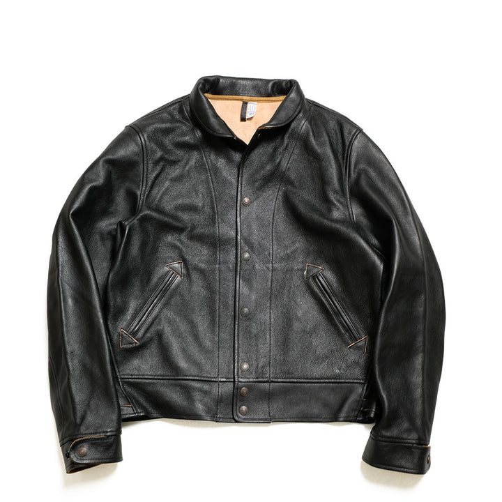 SUGAR CANE - MFSC Made in U.S.A. - COWHIDE LEATHER - CAMPUS "STUD" JACKET - SC80674