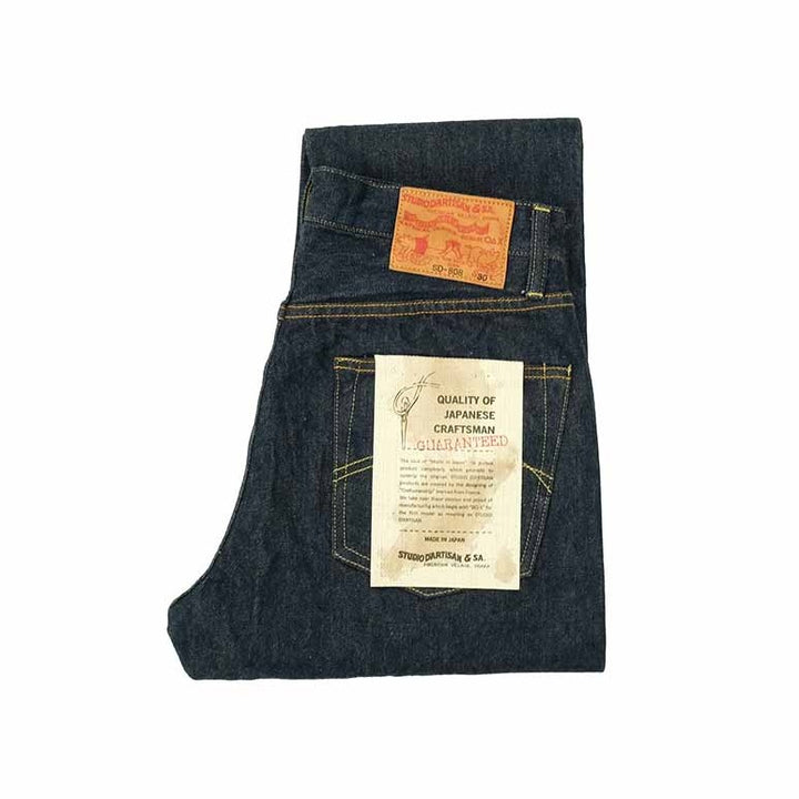 STUDIO D’ARTISAN - 15oz. Natural Indigo Relaxed Tapered Jeans - SD-808