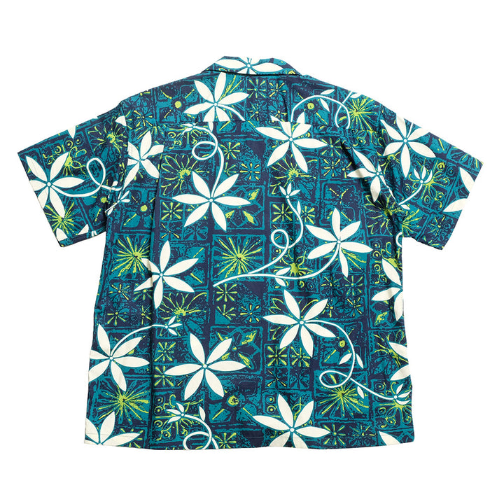 STAR OF HOLLYWOOD - TYPEWRITER COTTON OPEN SHIRT - BLUE HAWAII - SH39493