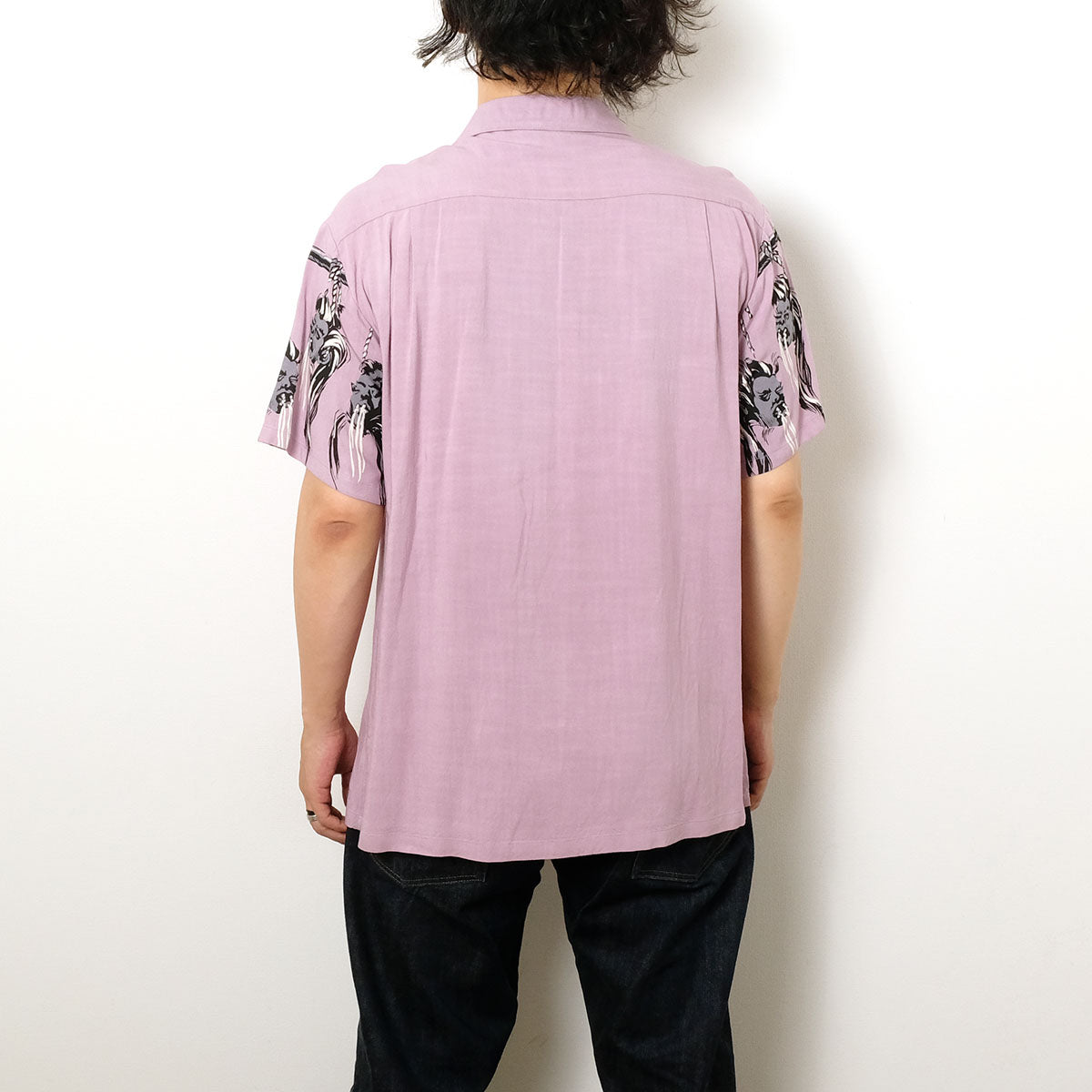 STAR OF HOLLYWOOD - HOPSACK RAYON PULLOVER SHIRT - SHRUNKEN HEAD