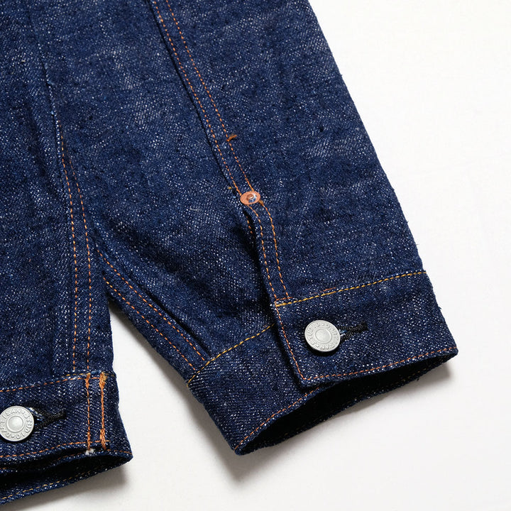 STUDIO D’ARTISAN - 45th - Natural Indigo-Dyed - Extreme slub selvedge Denim Jacket - SP-107
