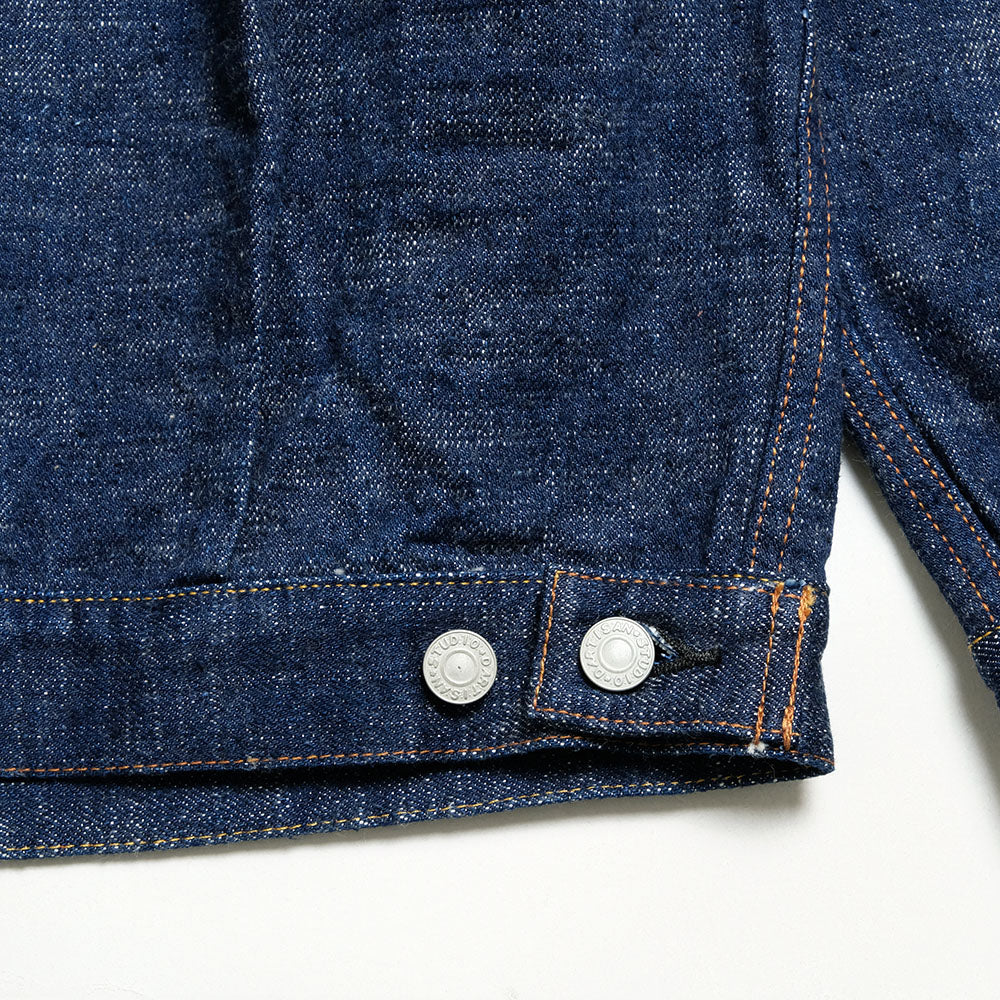 STUDIO D’ARTISAN - 45th - Natural Indigo-Dyed - Extreme slub selvedge Denim Jacket - SP-107