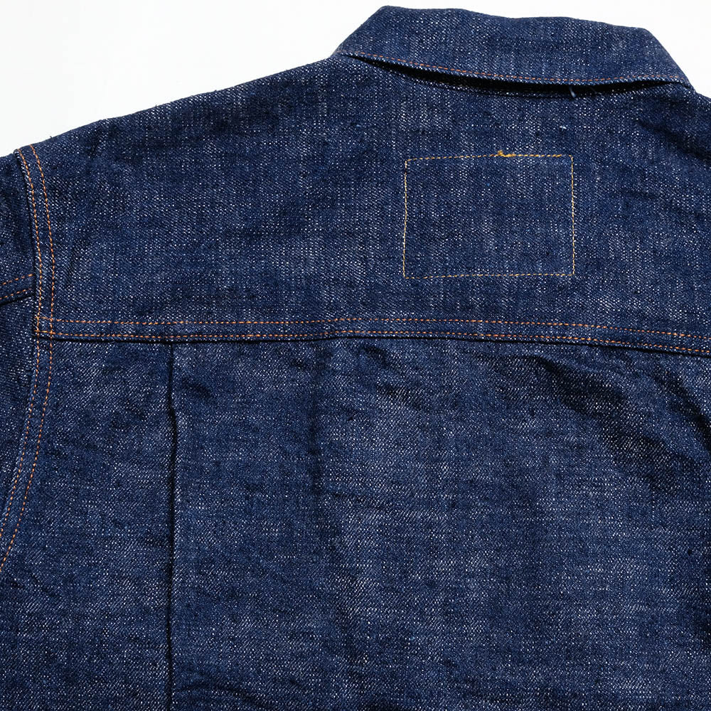 STUDIO D’ARTISAN - 45th - Natural Indigo-Dyed - Extreme slub selvedge Denim Jacket - SP-107