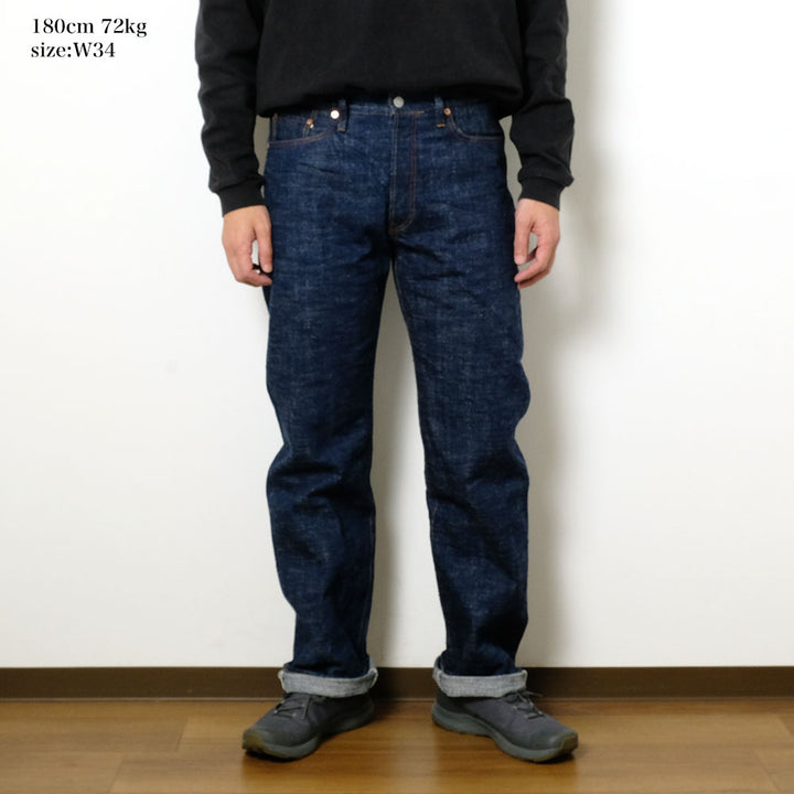 STUDIO D’ARTISAN - 45th - Natural Indigo-Dyed - Extreme slub selvedge denim Jeans - SP-108