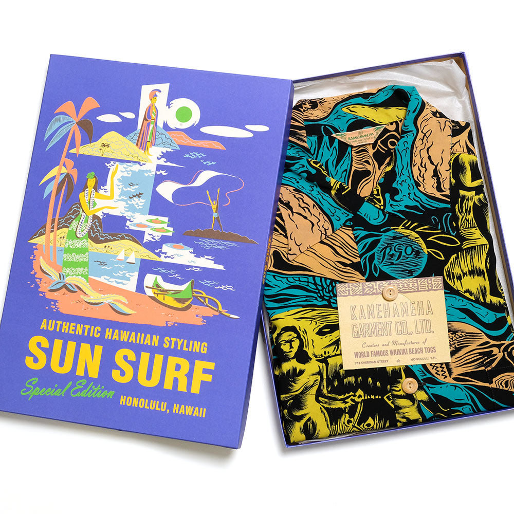 SUN SURF HINOYA EXCLUSIVE SPECIAL EDITION - GAUGUIN WOODCUT MYSTIC - LONG SLEEVE - SS29049HY