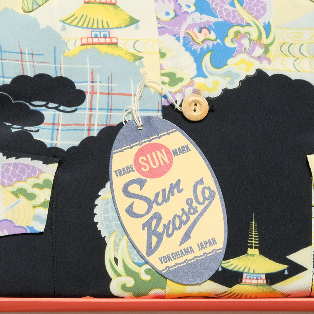 SUN SURF - HINOYA EXCLUSIVE SPECIAL EDITION - DRAGON & PAGODA - LONG SLEEVE - SS29556HY