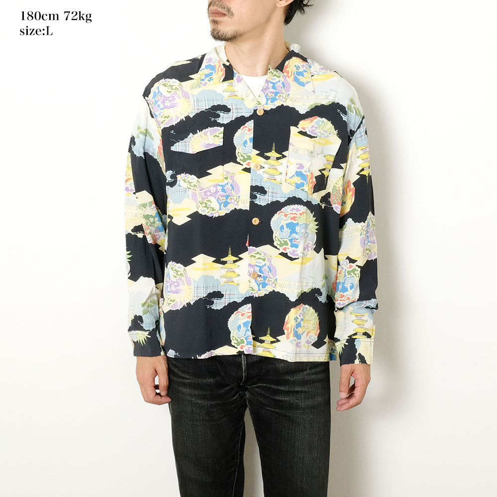 SUN SURF - HINOYA EXCLUSIVE SPECIAL EDITION - DRAGON & PAGODA - LONG SLEEVE - SS29556HY