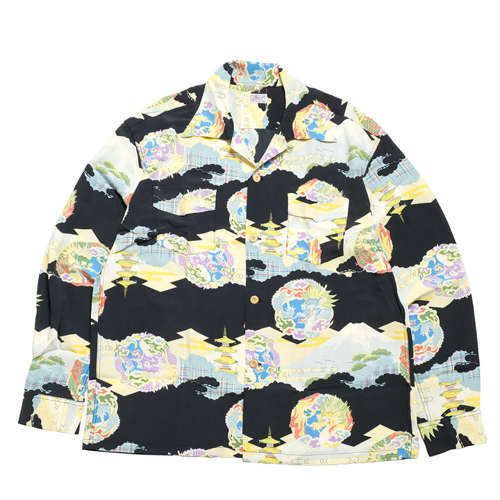 SUN SURF - HINOYA EXCLUSIVE SPECIAL EDITION - DRAGON & PAGODA - LONG SLEEVE - SS29556HY