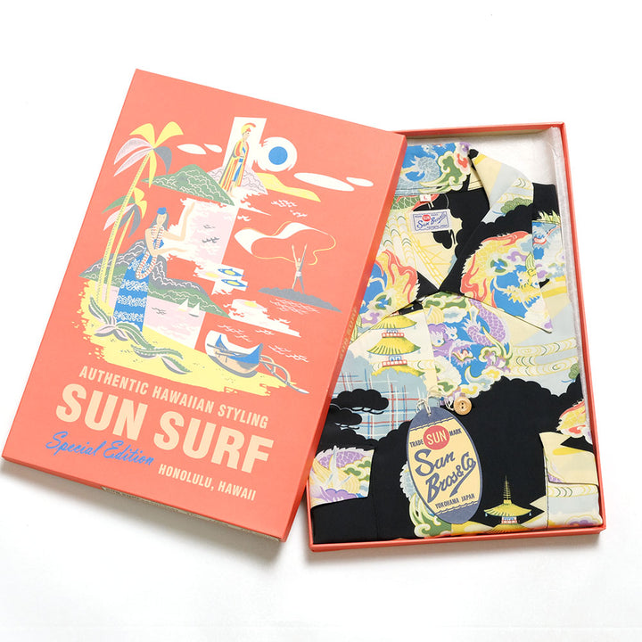 SUN SURF - HINOYA EXCLUSIVE SPECIAL EDITION - DRAGON & PAGODA - LONG SLEEVE - SS29556HY