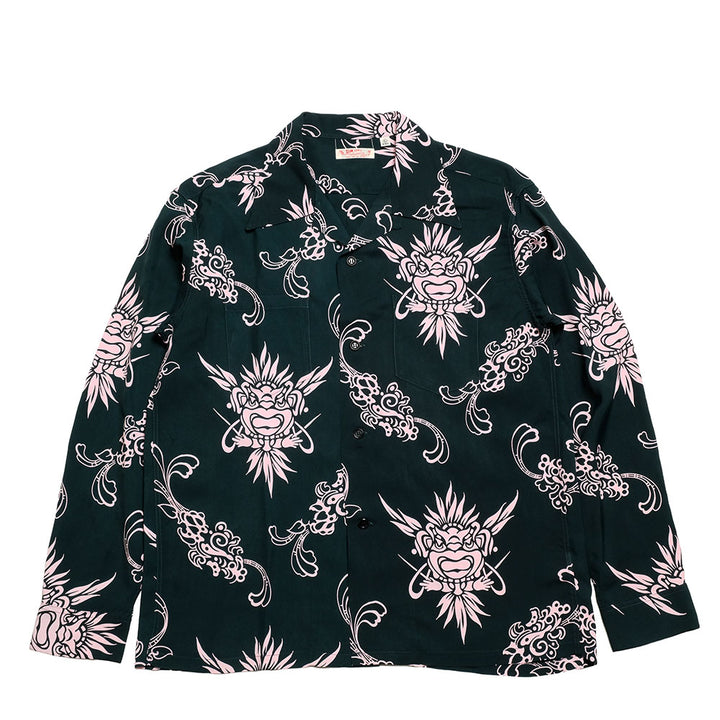 SUN SURF - L/S RAYON HAWAIIAN SHIRT - INCARNATION OF GOD - SS29601