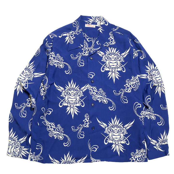 SUN SURF - L/S RAYON HAWAIIAN SHIRT - INCARNATION OF GOD - SS29601
