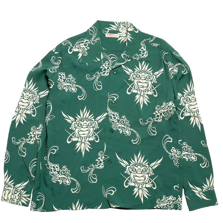 SUN SURF - L/S RAYON HAWAIIAN SHIRT - INCARNATION OF GOD - SS29601