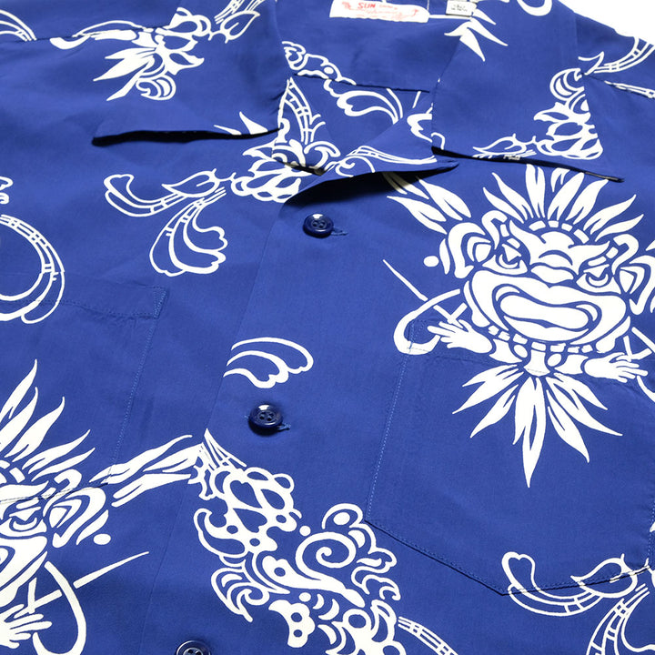 SUN SURF - L/S RAYON HAWAIIAN SHIRT - INCARNATION OF GOD - SS29601