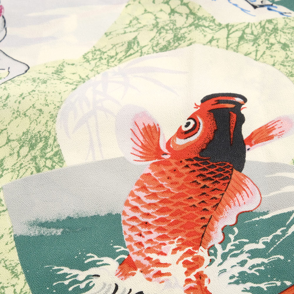 SUN SURF - L/S RAYON HAWAIIAN SHIRT - JAPANESE QUAINT DESIGN - SS29604