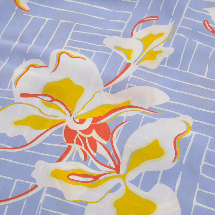 SUN SURF - L/S RAYON HAWAIIAN SHIRT - WHITE GINGER - SS29605