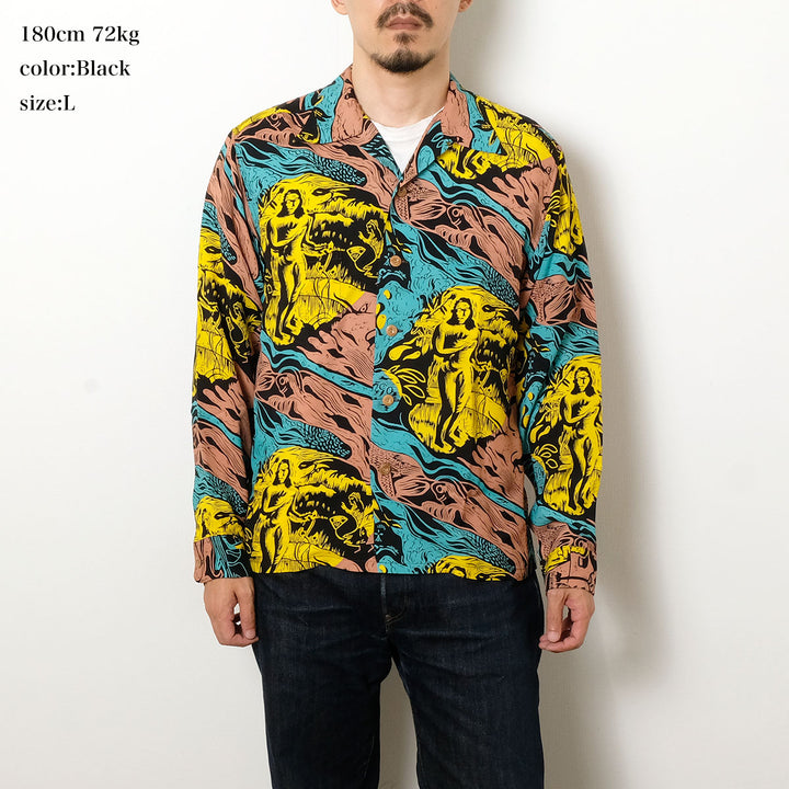 SUN SURF - SPECIAL EDITION - GAUGUIN WOODCUT MYSTIC - LONG SLEEVE - SS29674