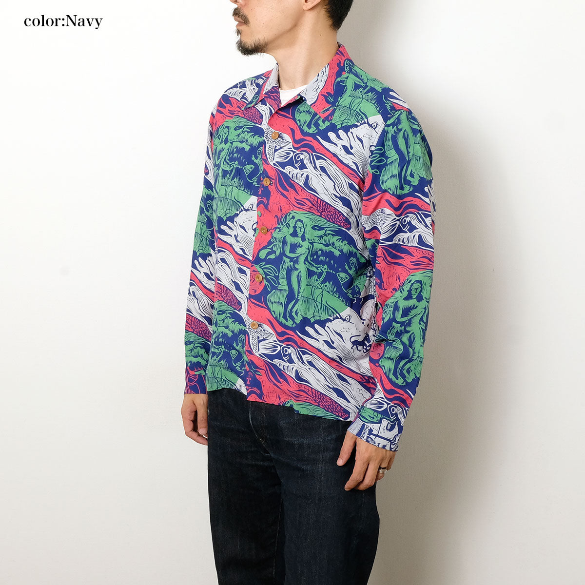 SUN SURF - SPECIAL EDITION - GAUGUIN WOODCUT MYSTIC - LONG SLEEVE