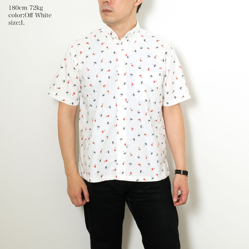 SUN SURF - COTTON OXFORD B.D. SHIRT - HULA DANCER - SS39282