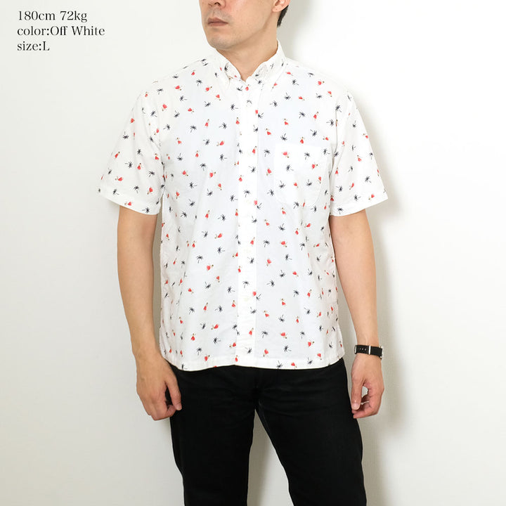 SUN SURF - COTTON OXFORD B.D. SHIRT - HULA DANCER - SS39282