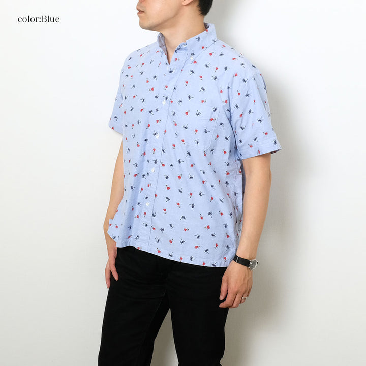 SUN SURF - COTTON OXFORD B.D. SHIRT - HULA DANCER - SS39282