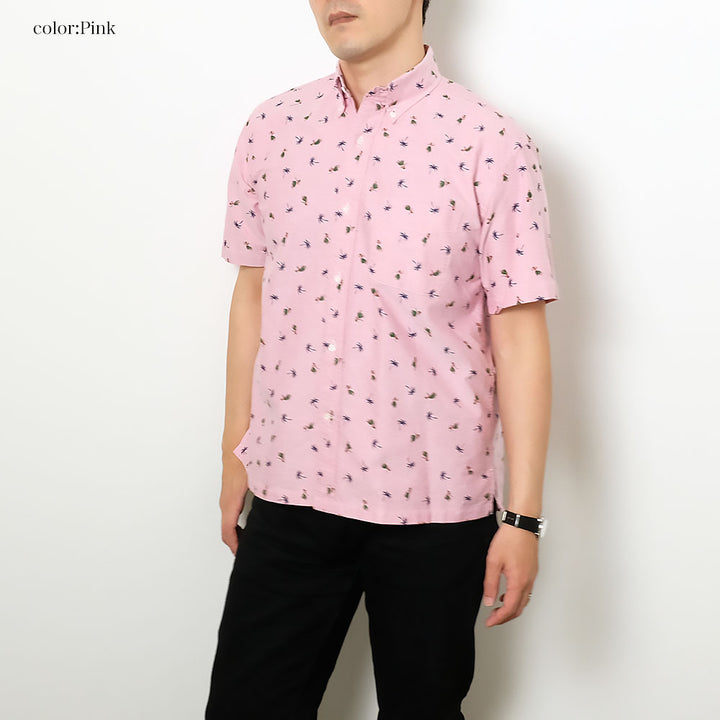 SUN SURF - COTTON OXFORD B.D. SHIRT - HULA DANCER - SS39282