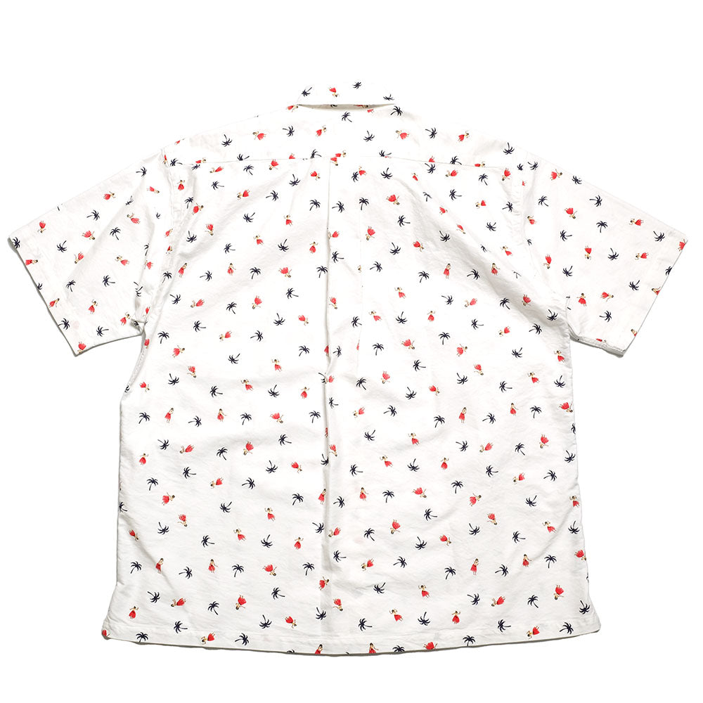 SUN SURF - COTTON OXFORD B.D. SHIRT - HULA DANCER - SS39282