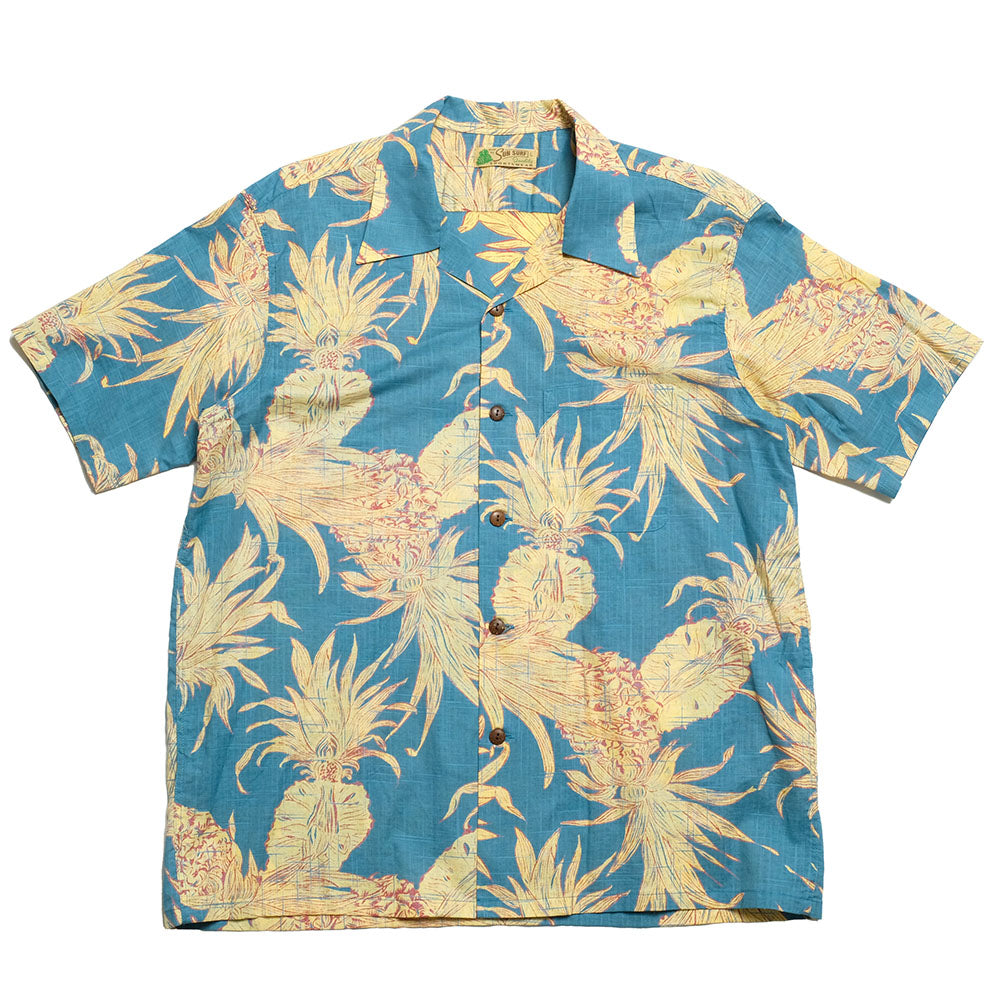 SUN SURF - COTTON × LINEN OPEN SHIRT - ISLAND PINEAPPLE - SS39285