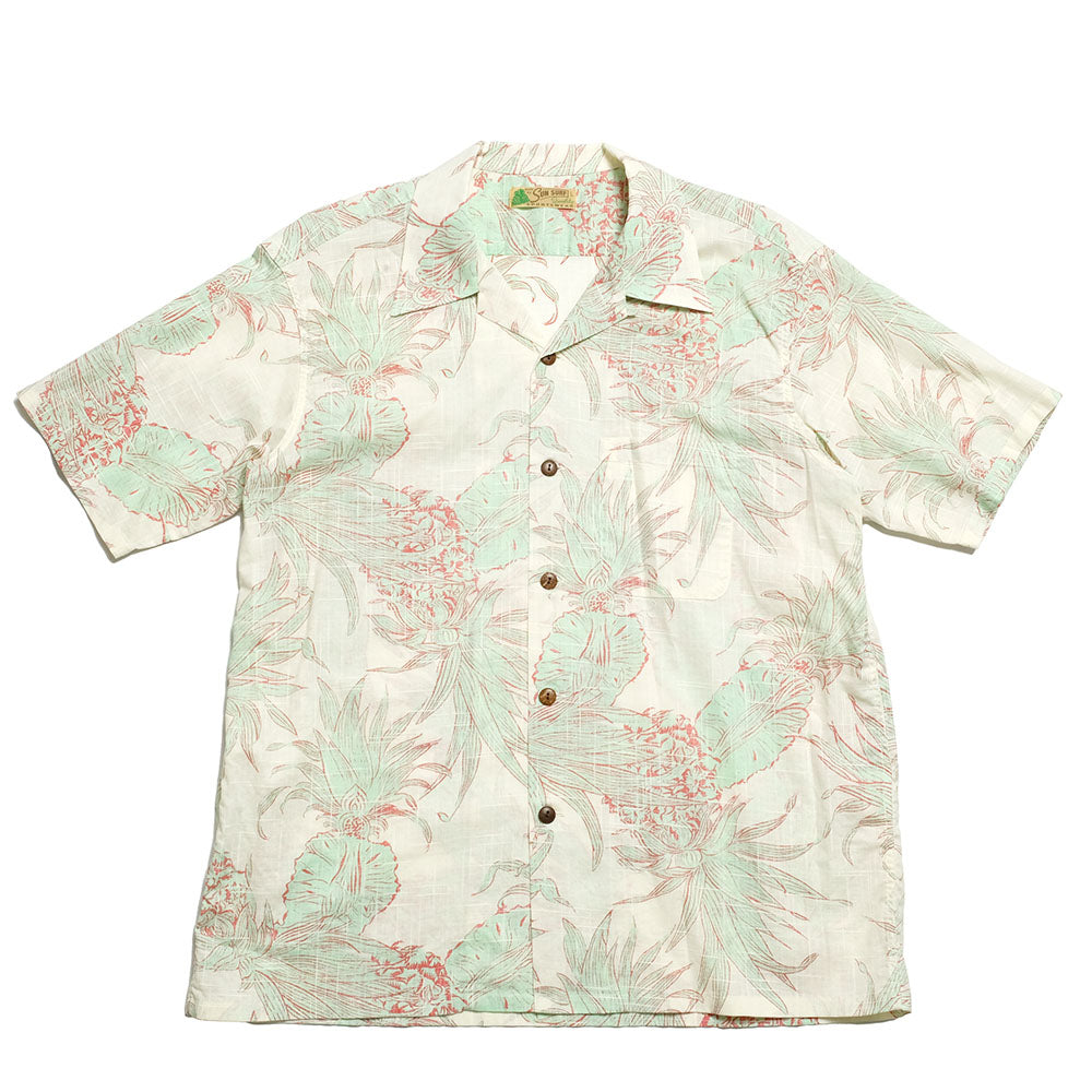 SUN SURF - COTTON × LINEN OPEN SHIRT - ISLAND PINEAPPLE - SS39285