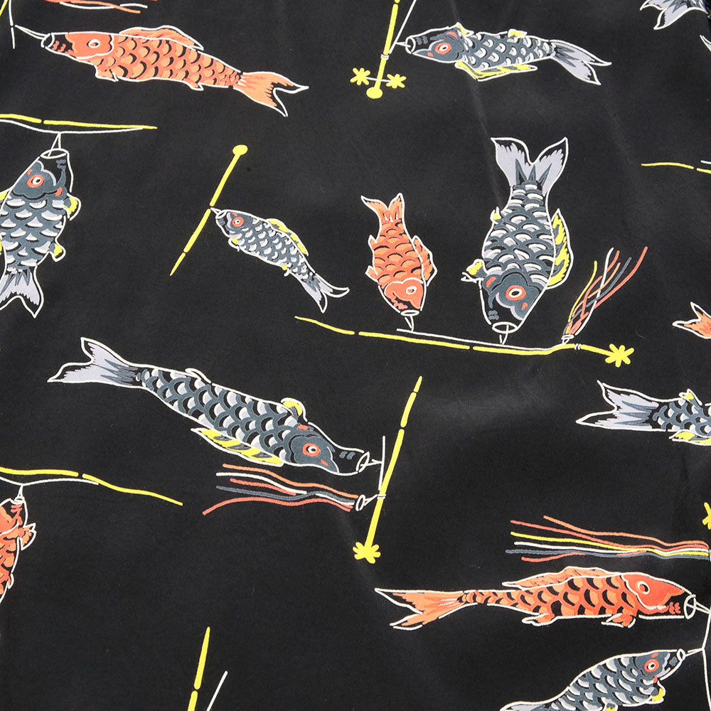 SUN SURF - HINOYA EXCLUSIVE - S/S RAYON HAWAIIAN SHIRT - KOINOBORI(Carp Streamers) - SS39350HY