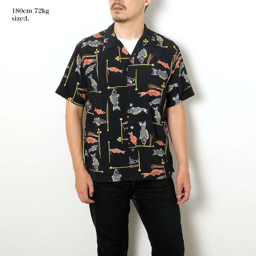 SUN SURF - HINOYA EXCLUSIVE - S/S RAYON HAWAIIAN SHIRT - KOINOBORI - SS39350HY