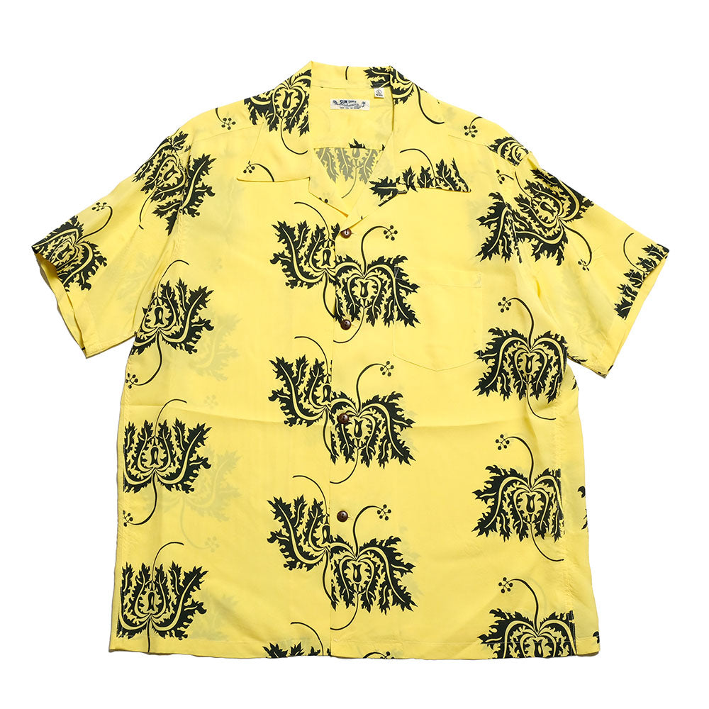 SUN SURF - S/S RAYON HAWAIIAN SHIRT - CORAL HIBISCUS - SS39412