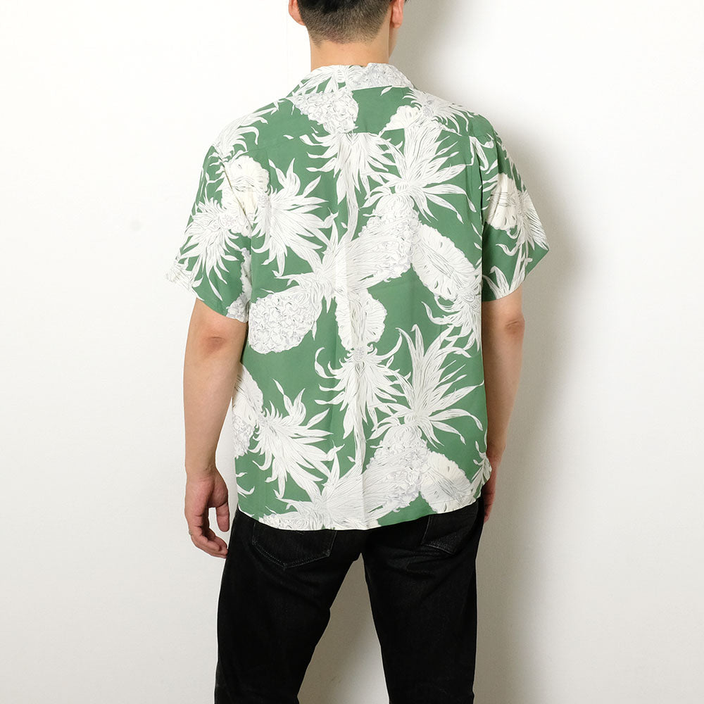 SUN SURF - RAYON HAWAIIAN SHIRT - ISLAND PINEAPPLE - SS39413