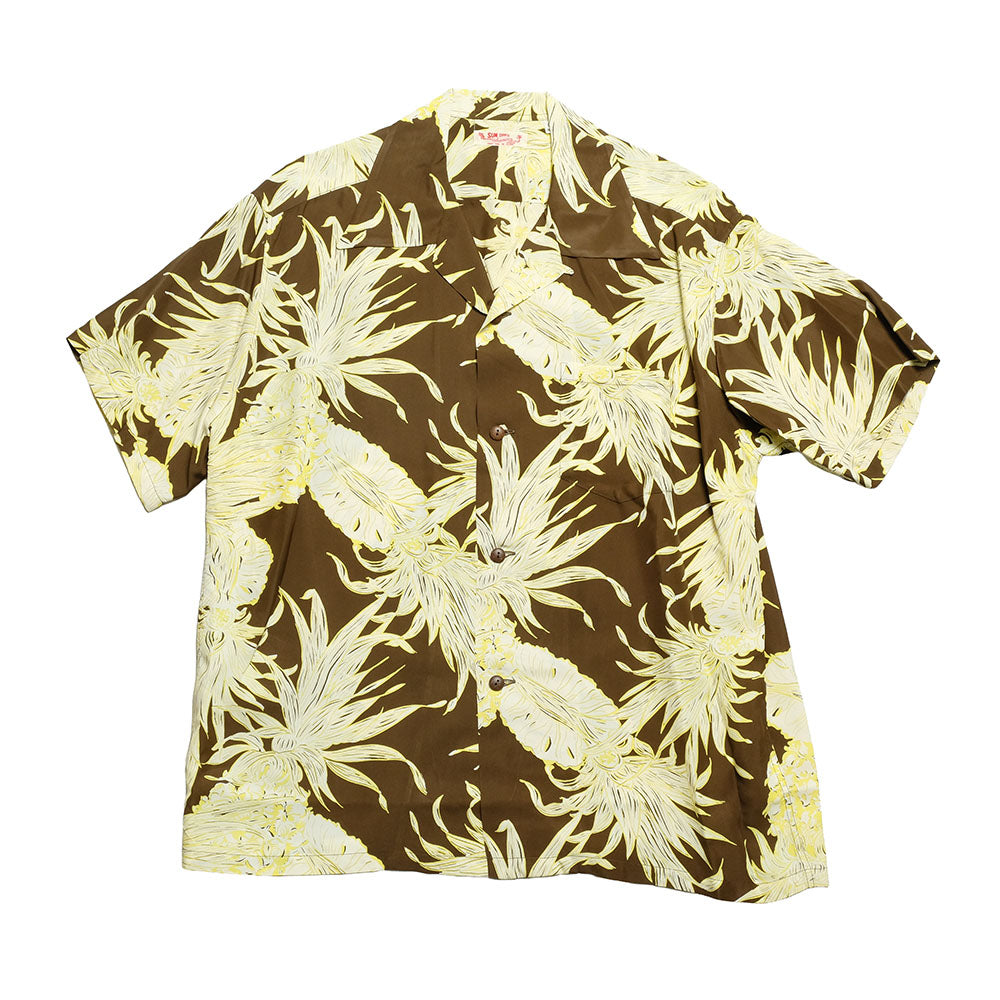 SUN SURF - RAYON HAWAIIAN SHIRT - ISLAND PINEAPPLE - SS39413