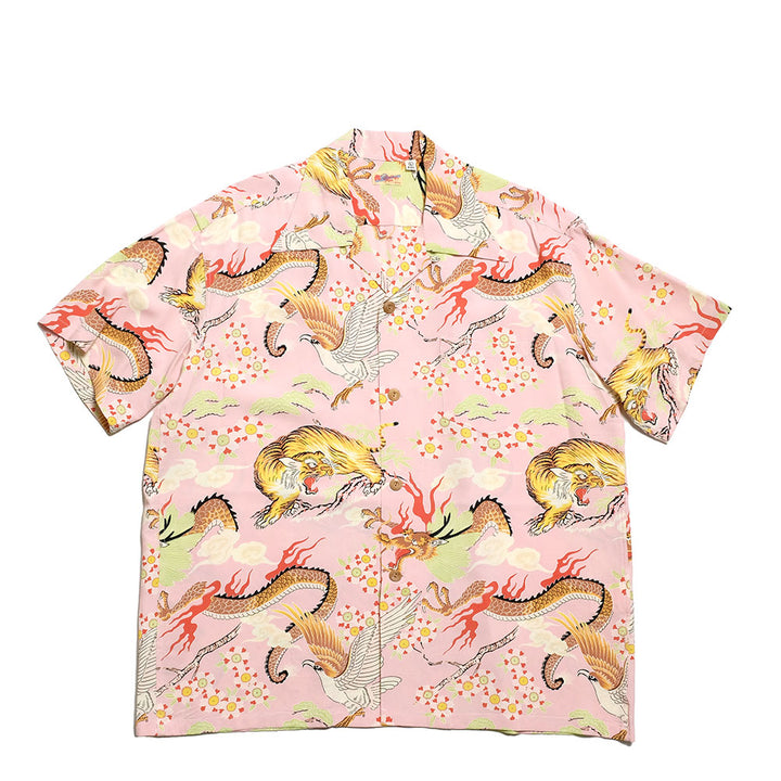 SUN SURF - S/S RAYON HAWAIIAN SHIRT - THE TRIANGULAR FIGHT - SS39414