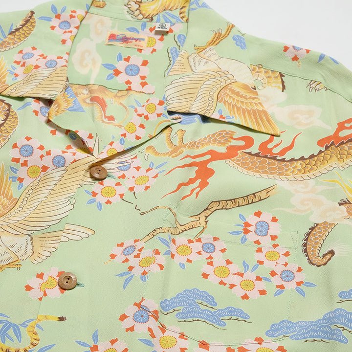 SUN SURF - S/S RAYON HAWAIIAN SHIRT - THE TRIANGULAR FIGHT - SS39414