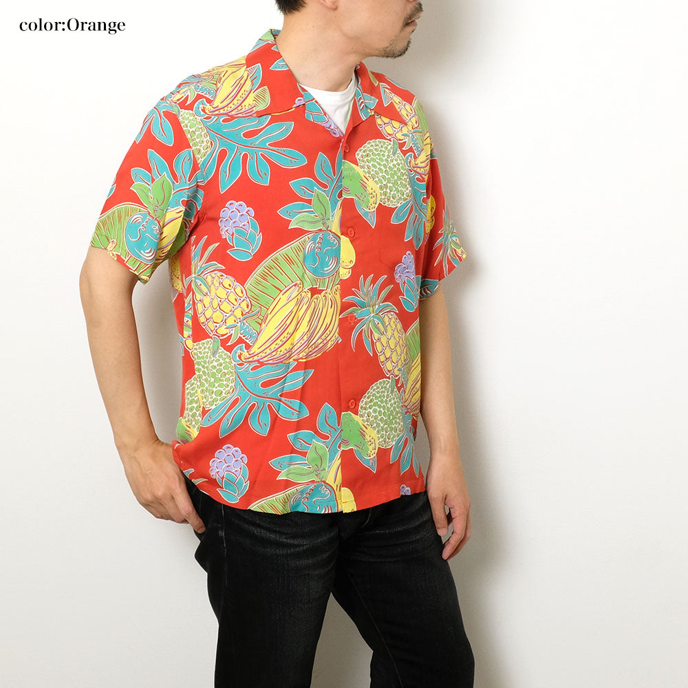 SUN SURF - S/S RAYON HAWAIIAN SHIRT - TROPICAL FRUITS - SS39415