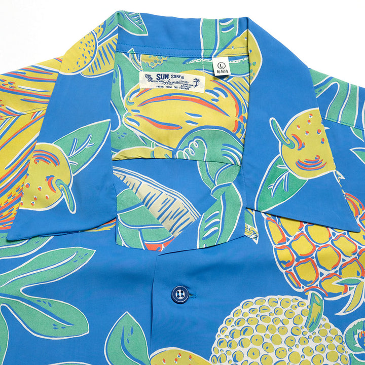 SUN SURF - S/S RAYON HAWAIIAN SHIRT - TROPICAL FRUITS - SS39415