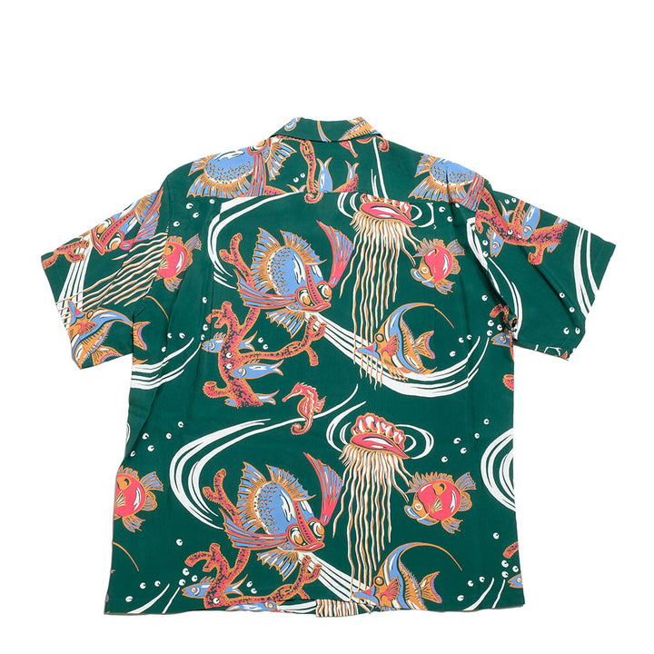 SUN SURF - S/S RAYON HAWAIIAN SHIRT - BUG EYED FISH - SS39417