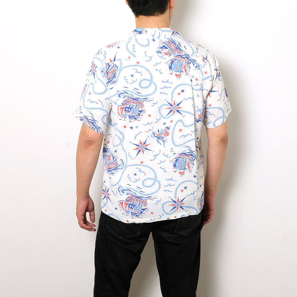 SUN SURF - S/S RAYON HAWAIIAN SHIRT - AGE OF DISCOVERY - SS39429