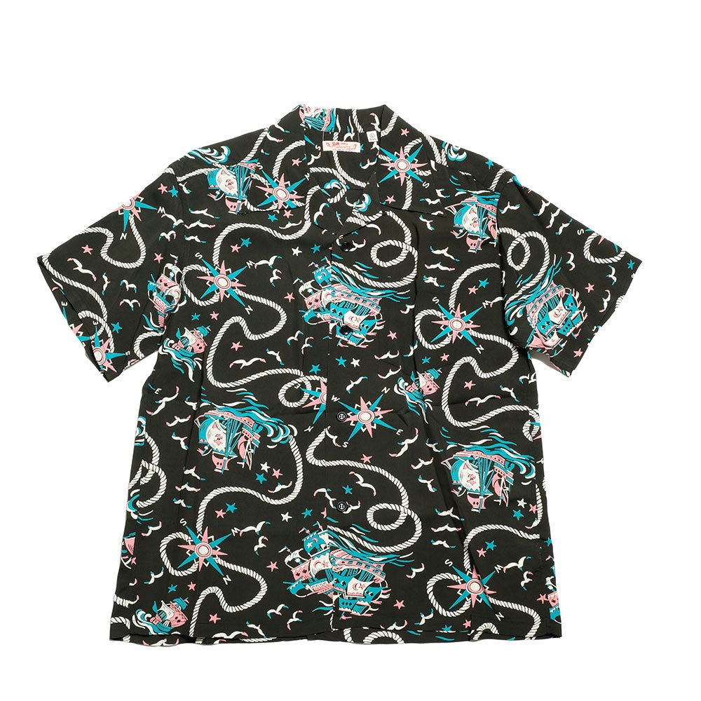 SUN SURF - S/S RAYON HAWAIIAN SHIRT - AGE OF DISCOVERY - SS39429