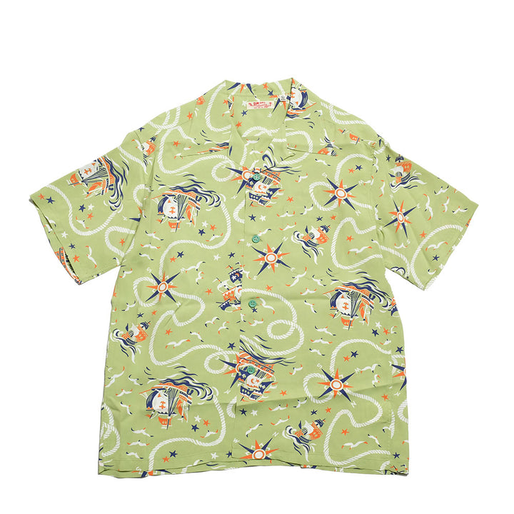 SUN SURF - S/S RAYON HAWAIIAN SHIRT - AGE OF DISCOVERY - SS39429