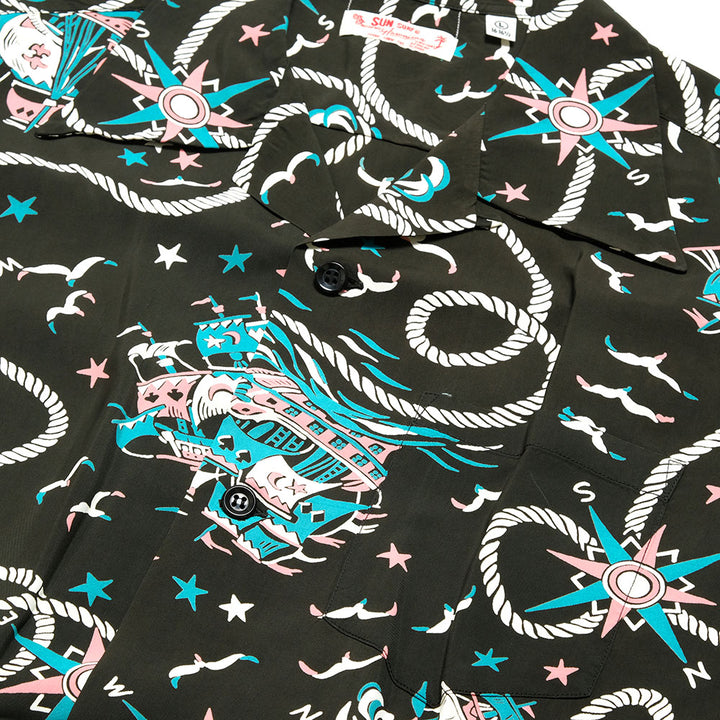 SUN SURF - S/S RAYON HAWAIIAN SHIRT - AGE OF DISCOVERY - SS39429