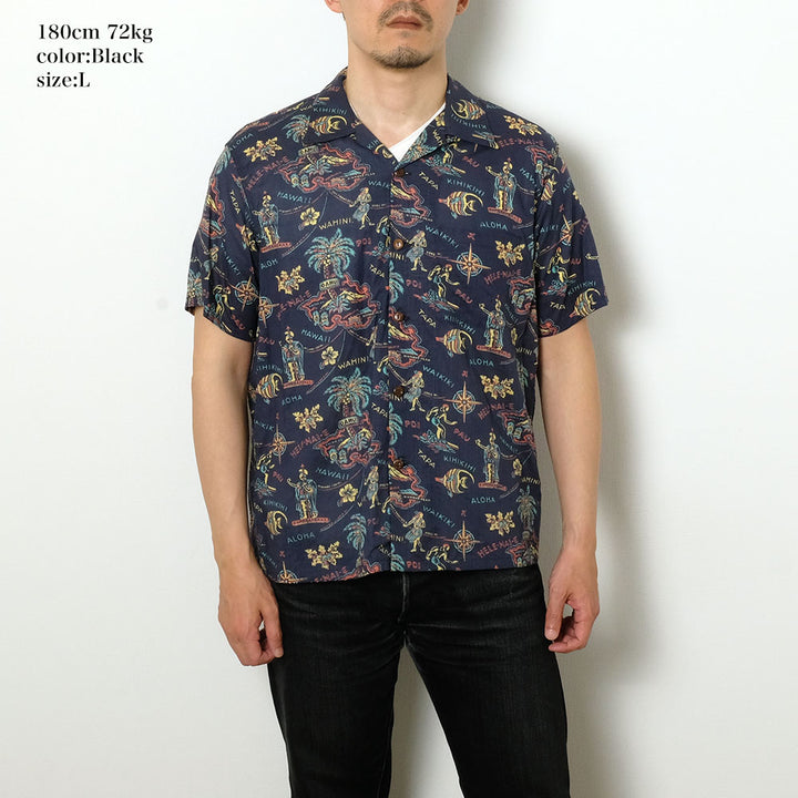 SUN SURF - COTTON LINEN SLUBYARN OPEN SHIRT - HELE-MAI-E - SS39501