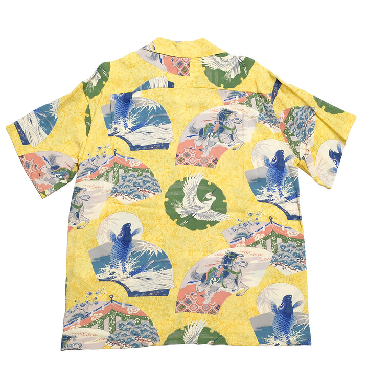 SUN SURF - S/S RAYON HAWAIIAN SHIRT - JAPANESE QUAINT DESIGN - SS39614